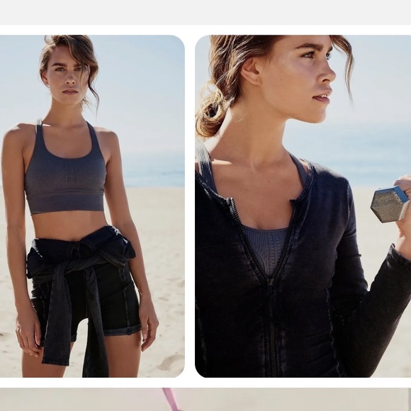 Free People Movement Express Romper Playsuit E - Picture 3 of 12